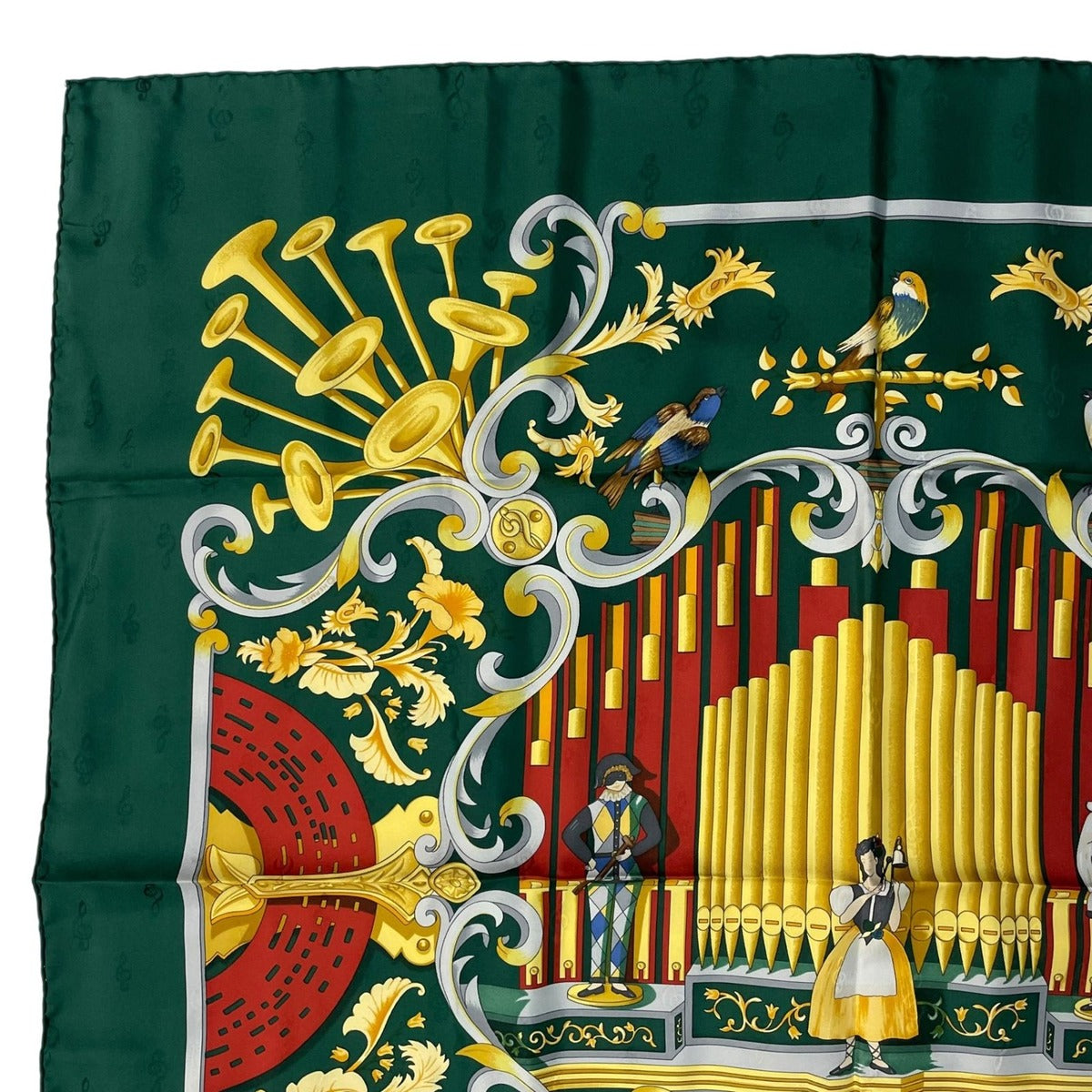 Hermes Scarf Silk Carre 90 Orgauphone ET Autres Mecaniques Pipe Organ — view 3