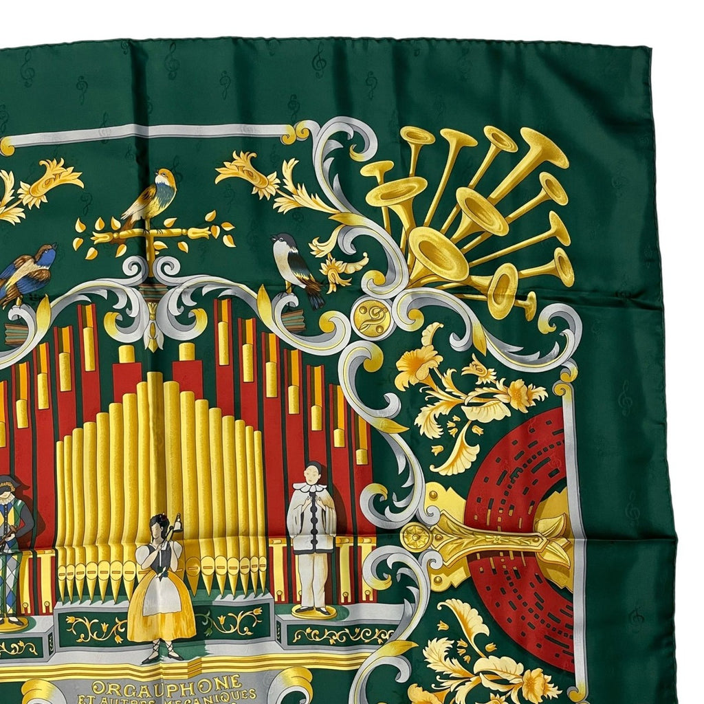 Hermes Scarf Silk Carre 90 Orgauphone ET Autres Mecaniques Pipe Organ — view 4