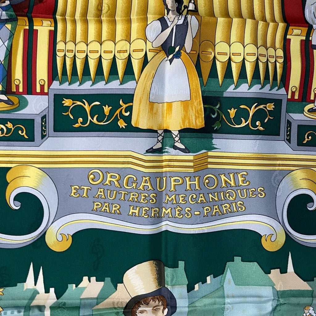Hermes Scarf Silk Carre 90 Orgauphone ET Autres Mecaniques Pipe Organ — view 7