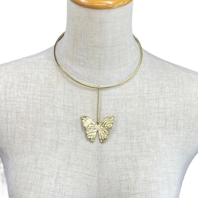 Christian Dior Necklace Choker Jewelry Accessories Small Butterfly Motif GP — view 7