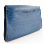 Louis Vuitton Art Deco Second Bag Epi Leather Toledo Blue Clutch — view 3