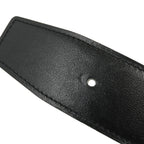 Hermes H D'ancre Black Gold Silver Box Calf Togo Reversible 80 Belt — view 6