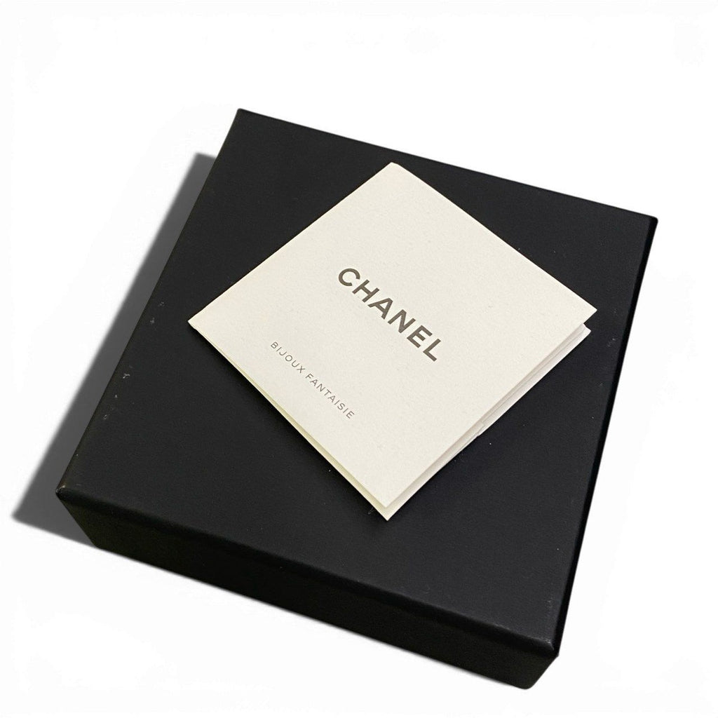 Chanel C4 No5 CC Logo Rhinestone Earrings — view 6