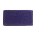 Hermes Purple Perforated Leather Billfold
