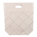 Bottega Veneta Tote Bag Leather Woven Slip Small Ivory