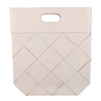 Bottega Veneta Tote Bag Leather Woven Slip Small Ivory