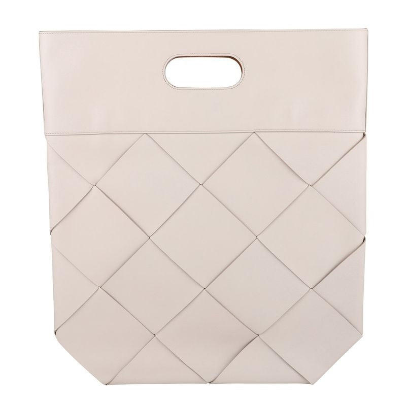 Bottega Veneta Tote Bag Leather Woven Slip Small Ivory