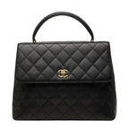 Chanel CC Logo Quilted Handbag Top Handle