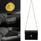 Celine Star Ball Logo Hardware Leather Chain Mini — view 4