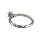 Tiffany & Co Solitaire Diamond Clear Platinum Ring — view 2