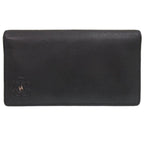 Chanel Camellia Leather Black CC Logo Wallet