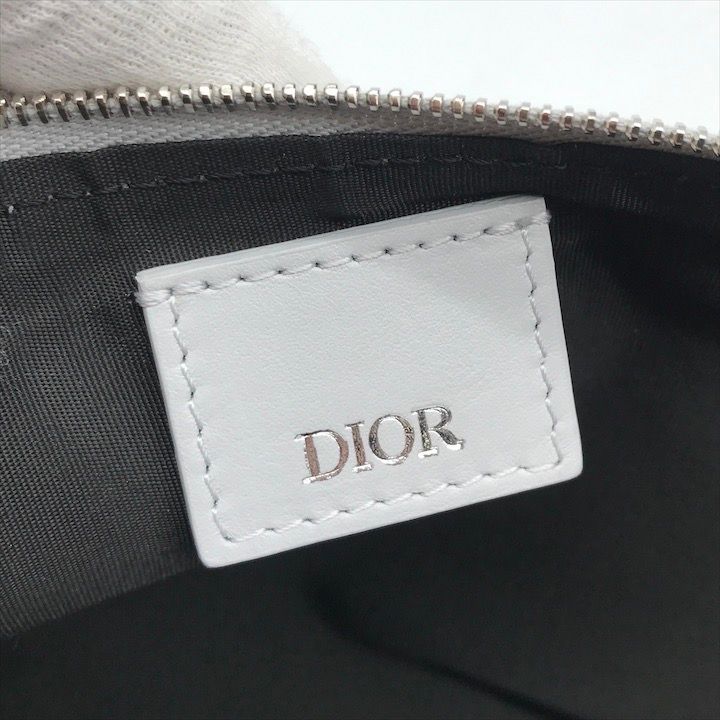 Dior Rope Strap Canvas Clutch Gray — view 9