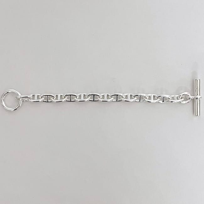 Hermes Bracelet Chaine D'ancre MM 14 Frames Silver Ag — view 4