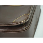 Gucci Vintage Shoulder Bag Pochette Leather Brown — view 7