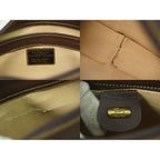 Gucci Vintage Shoulder Bag Pochette Leather Brown — view 9