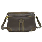 Gucci Vintage Shoulder Bag Pochette Leather Brown