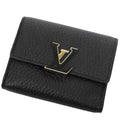 Louis Vuitton Portefeuille Capucines XS Noir Black Taurillon Trifold Wallet