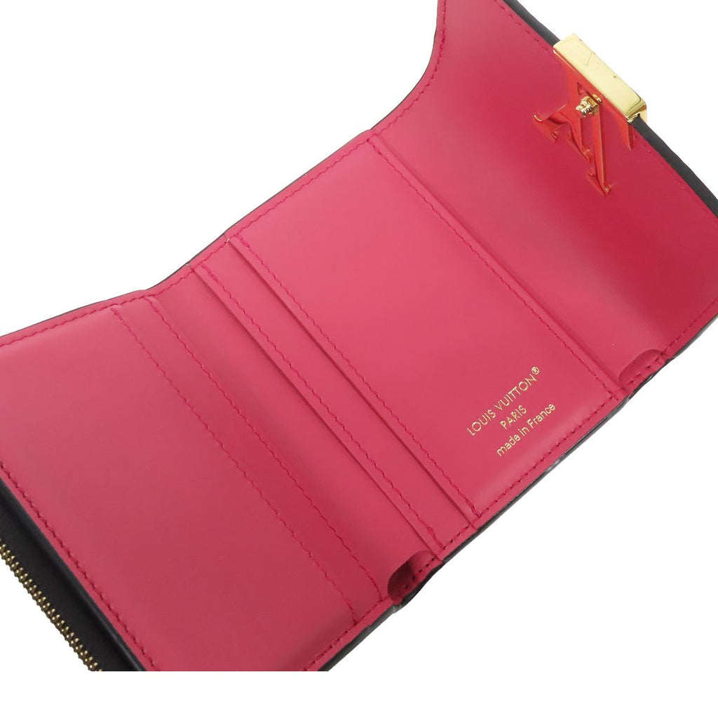 Louis Vuitton Portefeuille Capucines XS Noir Black Taurillon Trifold Wallet — view 4