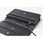 Chanel Chain Wallet Shoulder Bag Long Caviar Leather Black — view 7