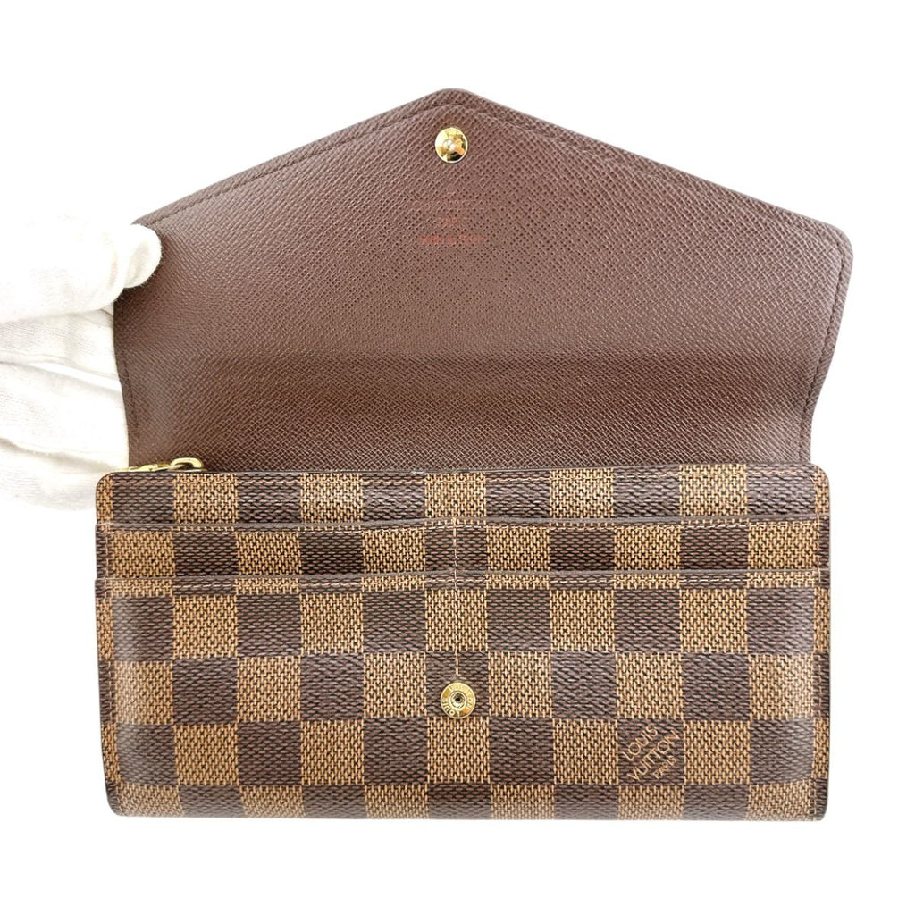 Louis Vuitton Damier Round Zipper Portefeuille-sarah Long Wallet — view 8