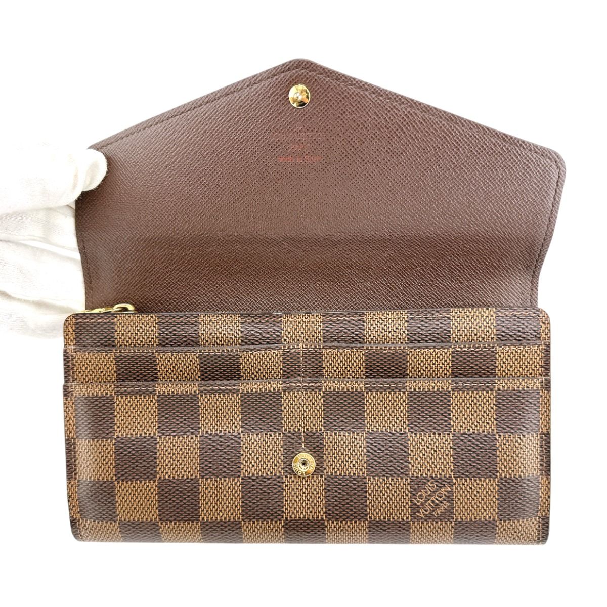 Louis Vuitton Damier Round Zipper Portefeuille-sarah Long Wallet — view 8