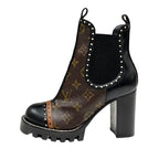 Louis Vuitton Rockabilly Line Monogram Short Boots Ankle Side Gore — view 3