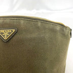 Prada Pouch Khaki Canapa 1 N1857 — view 9