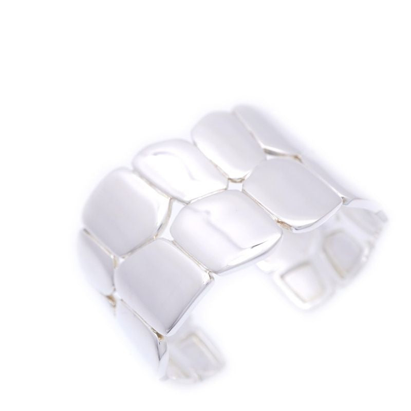 Hermes Niloticus Eclat Silver 925 Bangle Bracelet Accessory 1724 — view 2