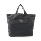 Prada Tote Bag Black Nylon Triangle Logo — view 2
