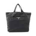 Prada Tote Bag Black Nylon Triangle Logo
