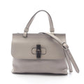 Gucci Handbag Bamboo Daily Gray Leather 2-Way Hand