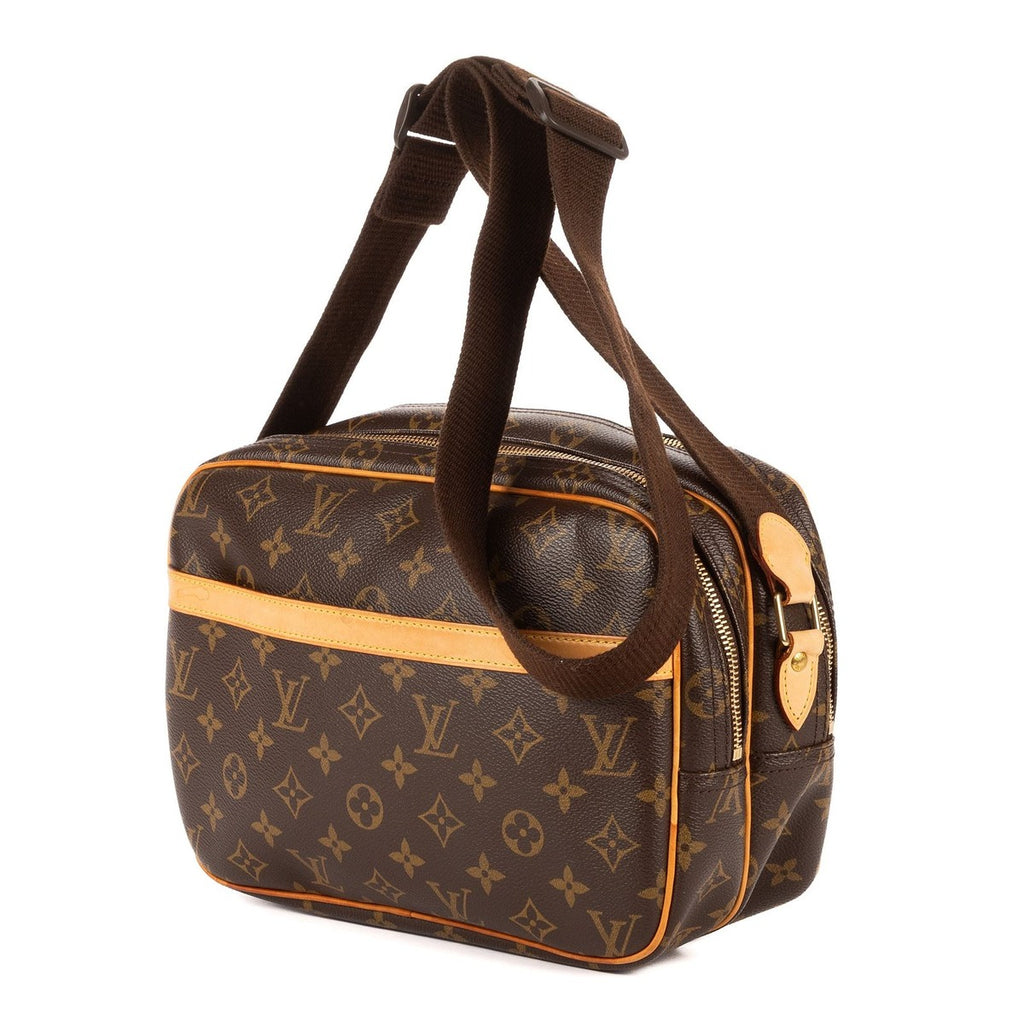 Louis Vuitton Reporter Brown Monogram Canvas Shoulder Bag — view 2