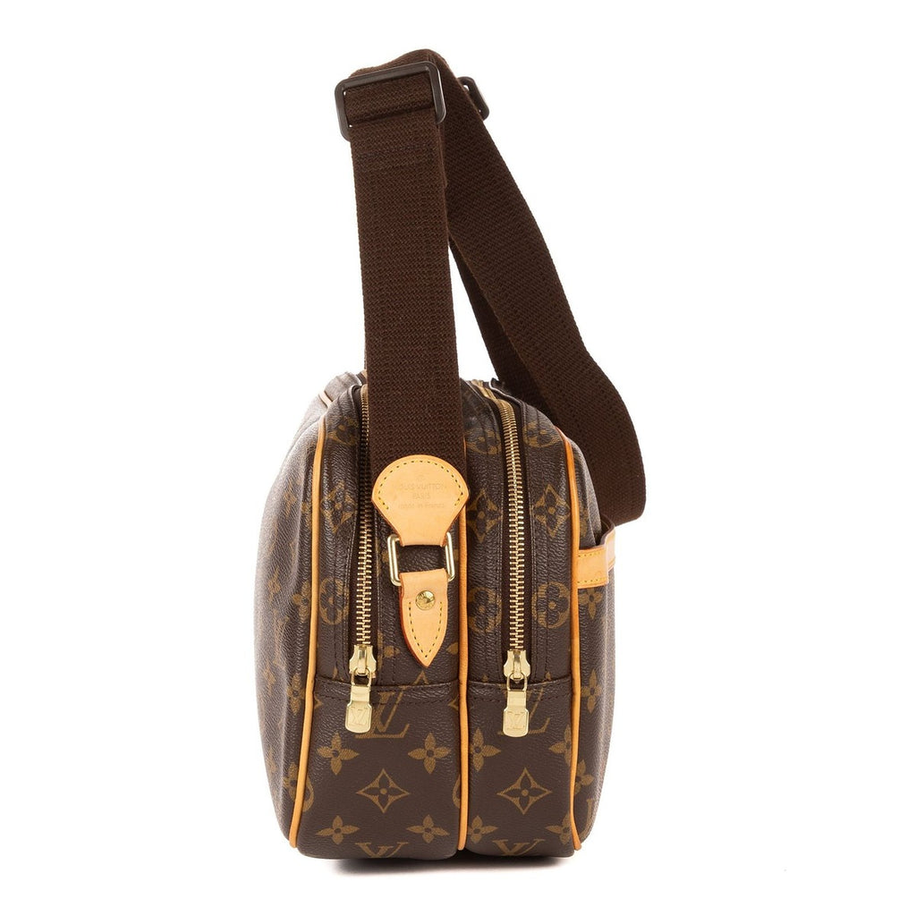 Louis Vuitton Reporter Brown Monogram Canvas Shoulder Bag — view 4