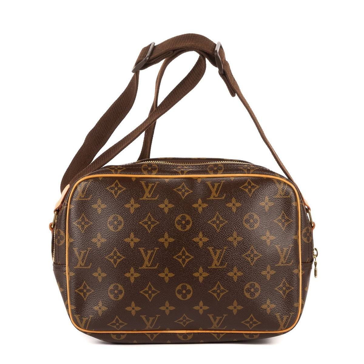 Louis Vuitton Reporter Brown Monogram Canvas Shoulder Bag — view 5