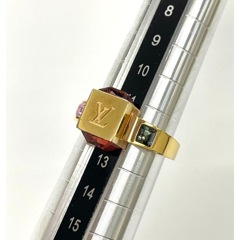 Louis Vuitton Burg Gamble Ring M GP And Rhinestone — view 3
