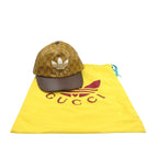 Gucci Adidas Nylon Leather Brown M GG Crystal Baseball Cap Hat — view 3
