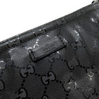 Gucci Shoulder Bag GG Imprime Black Silver Hardware — view 8