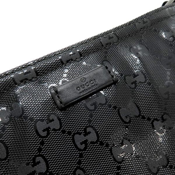 Gucci Shoulder Bag GG Imprime Black Silver Hardware — view 8