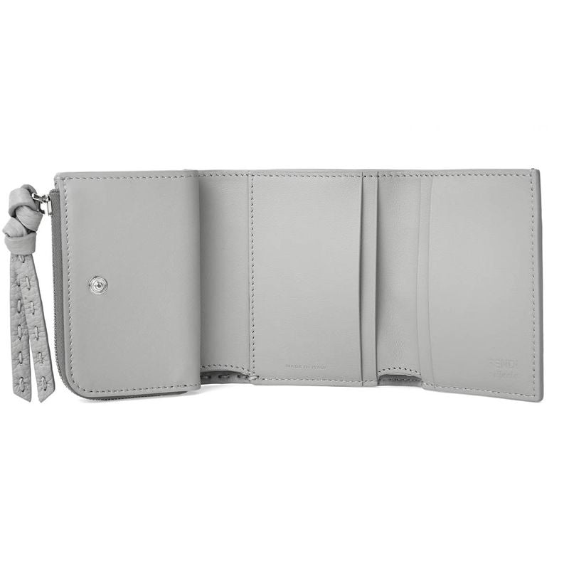 Fendi Trifold Wallet Beekaboo Gray — view 4