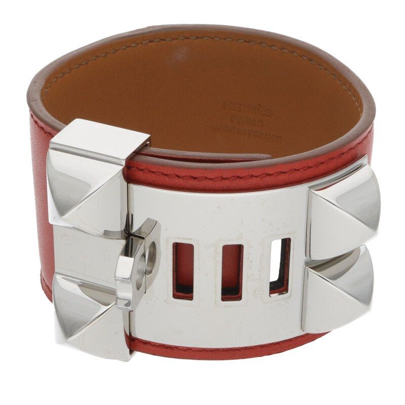 Hermes Collier De Chien Leather Bracelet — view 3