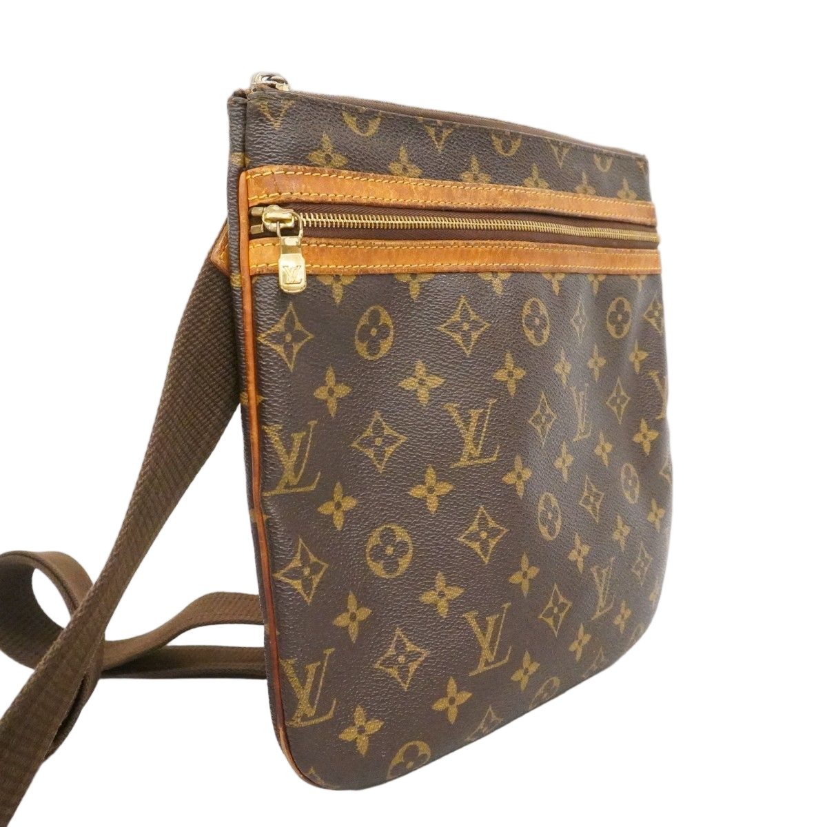 Louis Vuitton Shoulder Bag Monogram Pochette Bosford Brown — view 2