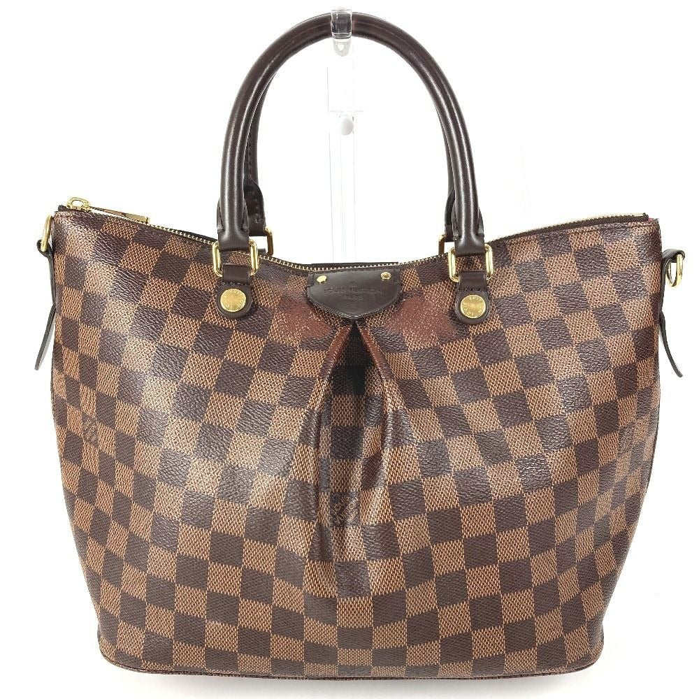 Louis Vuitton Handbag Sienna MM Damier Canvas Ebene Brown