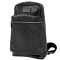Gucci Guccissima Shoulder Bag Leather Black