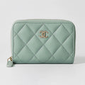 Chanel Coin Case Classic Zip Purse Mint Green