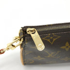 Louis Vuitton Monogram Shoulder Bag Brown Marron — view 5