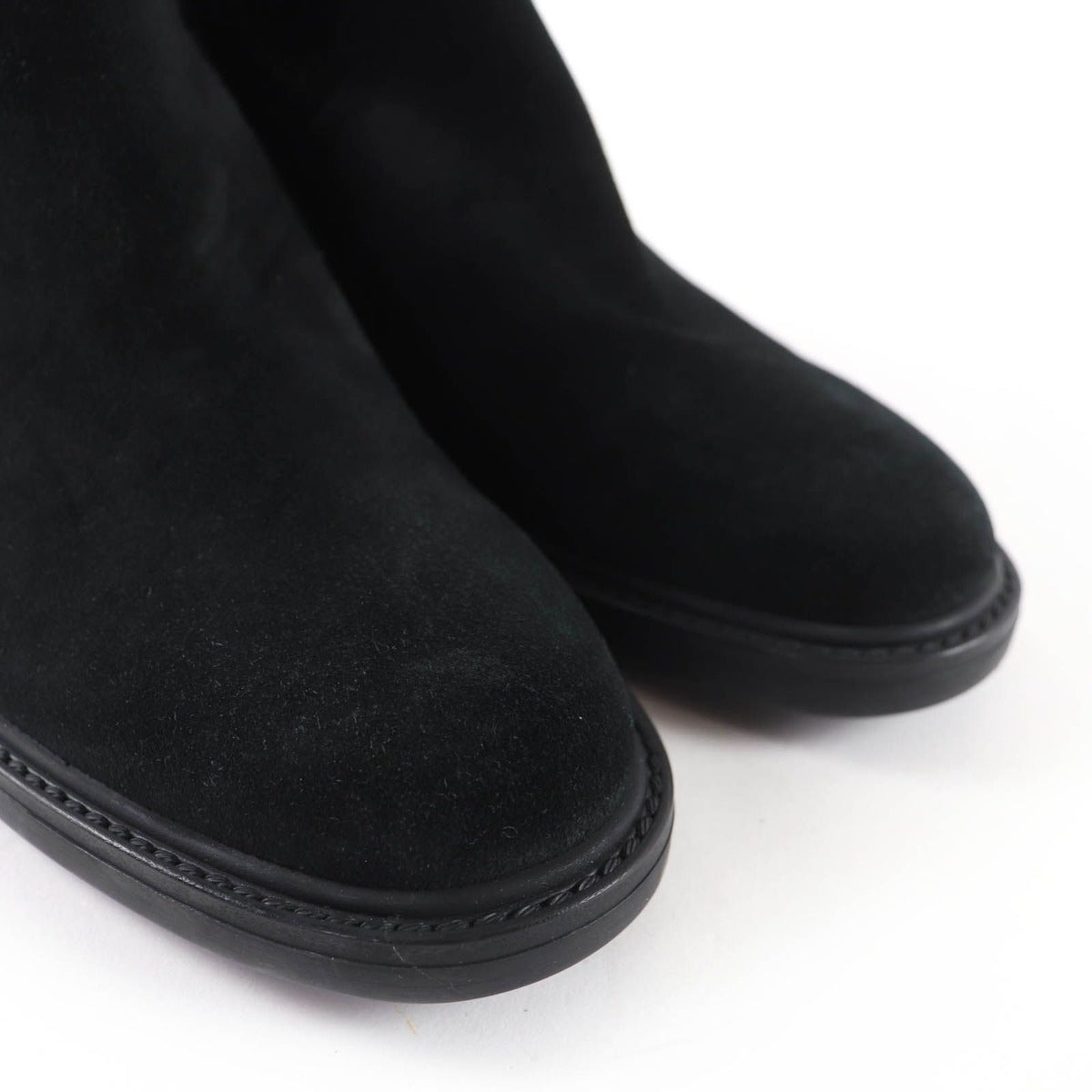 Gucci GG Pattern Back Zip Suede Leather Short Boots Ankle Black 36 — view 7
