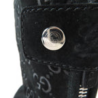 Gucci GG Pattern Back Zip Suede Leather Short Boots Ankle Black 36 — view 8