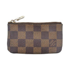 Louis Vuitton Pochette Cles Coin Case Key Ring Damier Brown