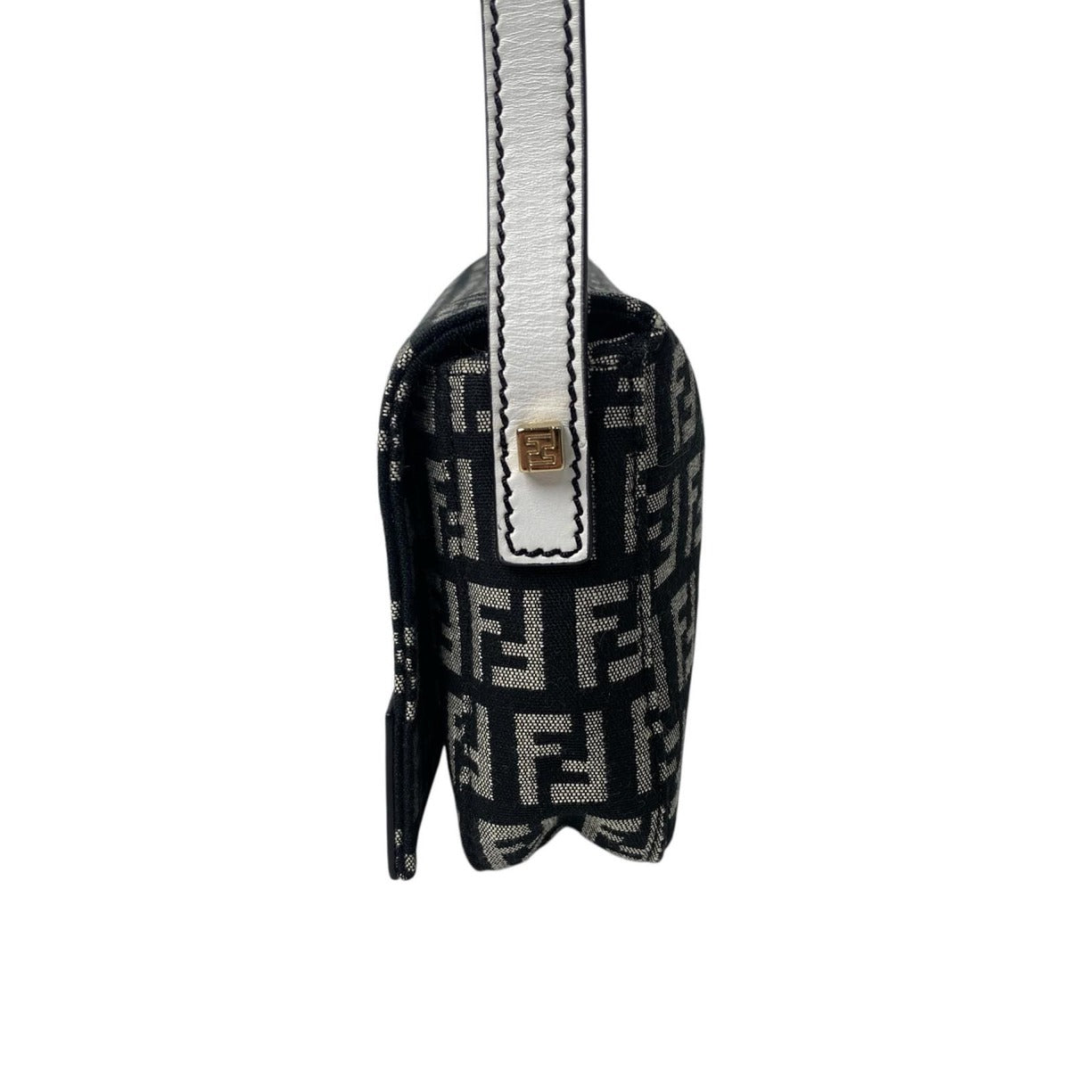 Fendi Zucca Pattern Mini Handbag Canvas Leather — view 3