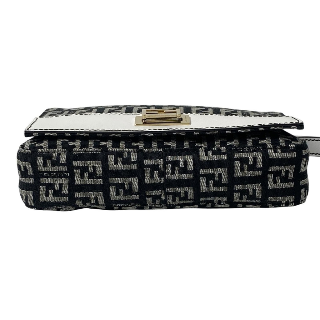 Fendi Zucca Pattern Mini Handbag Canvas Leather — view 5